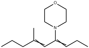 4-(3-Methyl-1-propylidene-2-hexenyl)morpholine structure