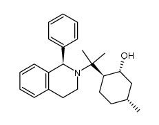 (1R)-N-(8-menthyl)-1-phenyl-1,2,3,4-tetrahydroisoquinoline结构式