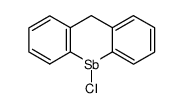 9-chloro-9,10-dihydro-9-stibaanthracene Structure