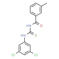 N-{[(3,5-dichlorophenyl)amino]carbonothioyl}-3-methylbenzamide结构式