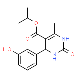 propan-2-yl 4-(3-hydroxyphenyl)-6-methyl-2-oxo-1,2,3,4-tetrahydropyrimidine-5-carboxylate结构式