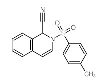 2-(4-methylphenyl)sulfonyl-1H-isoquinoline-1-carbonitrile结构式