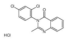 3-(2,4-dichlorophenyl)-2-methylquinazolin-4-one,hydrochloride结构式