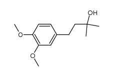 2-Methyl-4-(3,4-dimethoxyphenyl)-2-butanol结构式
