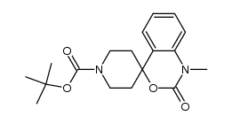 tert-butyl 1-methyl-2-oxo-1,2-dihydrospiro[benzo[d][1,3]oxazine-4,4'-piperidine]-1'-carboxylate Structure