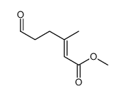 methyl 3-methyl-6-oxohex-2-enoate结构式