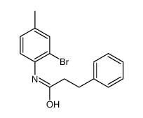 N-(2-Bromo-4-methylphenyl)-3-phenylpropanamide Structure