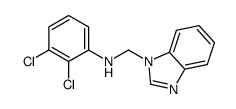 N-(benzimidazol-1-ylmethyl)-2,3-dichloroaniline结构式