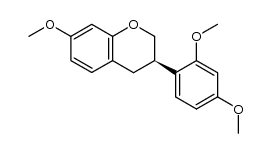 (R)-7,2',4'-trimethoxyisoflavan Structure