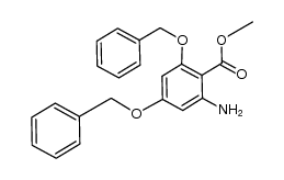 methyl 2-amino-4,6-bis(benzyloxy)benzoate结构式