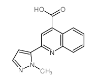 2-(1-甲基-1H-吡唑-5-基)喹啉-4-羧酸结构式