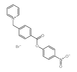 Pyridinium,1-[[4-[(4-nitrophenoxy)carbonyl]phenyl]methyl]-, bromide (1:1)结构式