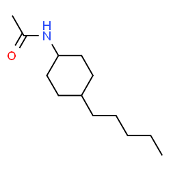 N-ACETYL-4-N-PENTYLCYCLOHEXYLAMINE structure