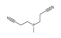 3-[2-cyanoethyl(methyl)phosphanyl]propanenitrile结构式