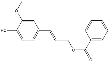 [(E)-3-(4-hydroxy-3-methoxy-phenyl)prop-2-enyl] benzoate Structure