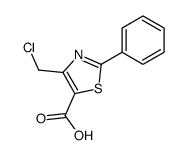 2-Phenyl-4-chlormethyl-thiazol-5-yl-carbonsaeure Structure