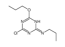 4-Chloro-6-propoxy-N-propyl-1,3,5-triazin-2-amine结构式