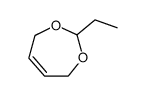 2-ethyl-4,7-dihydro-1,3-dioxepine结构式