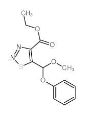 ethyl 5-(methoxy-phenoxy-methyl)thiadiazole-4-carboxylate结构式