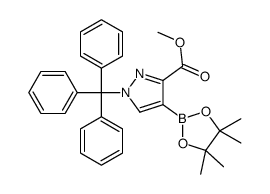 METHYL 4-(4,4,5,5-TETRAMETHYL-1,3,2-DIOXABOROLAN-2-YL)-1-TRITYL-1H-PYRAZOLE-3-CARBOXYLATE Structure