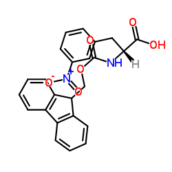 N-[(9H-Fluoren-9-ylmethoxy)carbonyl]-3-nitro-D-phenylalanine Structure