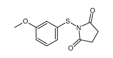 1-(3-methoxyphenyl)sulfanylpyrrolidine-2,5-dione结构式