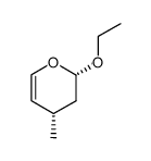 cis-2-Ethoxy-4-methyl-3,4-dihydro-2H-pyran结构式