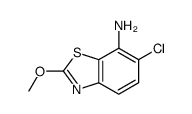 7-Benzothiazolamine,6-chloro-2-methoxy-(9CI)结构式