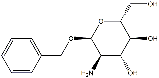 Benzyl 2-amino-2-deoxy-α-D-glucopyranoside结构式