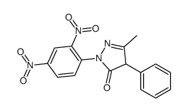 2-(2,4-Dinitrophenyl)-5-methyl-4-phenyl-2,4-dihydro-3H-pyrazol-3- one结构式