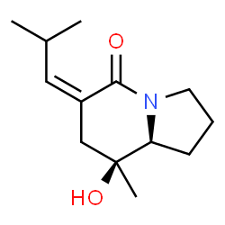 5(1H)-Indolizinone, hexahydro-8-hydroxy-8-methyl-6-(2-methylpropylidene)-, (6Z,8S,8aS)- (9CI)结构式