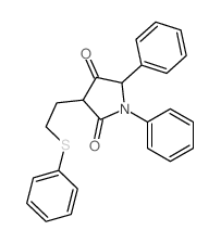 1,5-diphenyl-3-(2-phenylsulfanylethyl)pyrrolidine-2,4-dione Structure