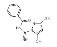Benzamide,N-[(3,5-dimethyl-1H-pyrazol-1-yl)iminomethyl]-结构式