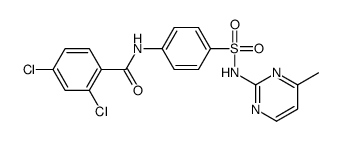 2,4-dichloro-N-[4-[(4-methylpyrimidin-2-yl)sulfamoyl]phenyl]benzamide Structure