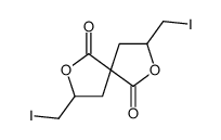3,8-bis(iodomethyl)-2,7-dioxaspiro[4.4]nonane-1,6-dione结构式