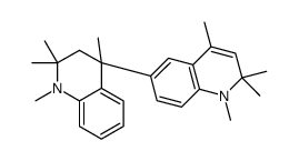 1,2,2,4-tetramethyl-6-(1,2,2,4-tetramethyl-3H-quinolin-4-yl)quinoline Structure