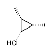 (+/-)-Chlor-2,3-cis-dimethylcyclopropan Structure