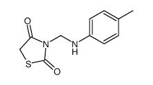 3-[(4-methylanilino)methyl]-1,3-thiazolidine-2,4-dione结构式