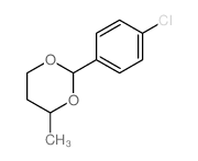 2-(4-chlorophenyl)-4-methyl-1,3-dioxane结构式