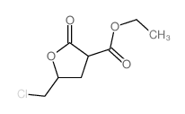 ethyl 5-(chloromethyl)-2-oxo-oxolane-3-carboxylate结构式