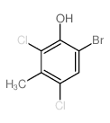 Phenol,6-bromo-2,4-dichloro-3-methyl- Structure