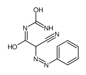 N-carbamoyl-2-cyano-2-phenyldiazenylacetamide Structure