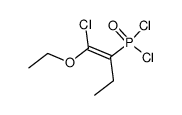 (1-chloro-1-ethoxybut-1-en-2-yl)phosphonic dichloride Structure
