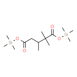 2,2,3-Trimethylpentanedioic acid bis(trimethylsilyl) ester结构式