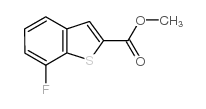 7-氟-1-苯并噻吩-2-羧酸甲酯结构式