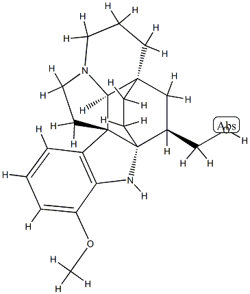 (2α,3β,5α)-17-Methoxyaspidofractinine-3-methanol结构式