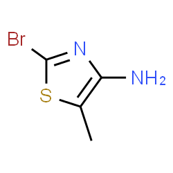 2-bromo-5-methyl-4-Thiazolamine结构式