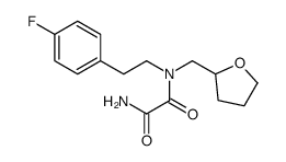 N'-[2-(4-fluorophenyl)ethyl]-N'-(oxolan-2-ylmethyl)oxamide结构式