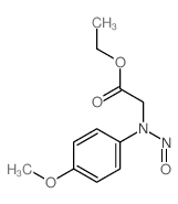 ethyl 2-[(4-methoxyphenyl)-nitroso-amino]acetate结构式