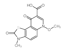 6-methoxy-3-methyl-2,9-dioxo-[1,3]thiazolo[5,4-f]quinoline-8-carboxylic acid结构式